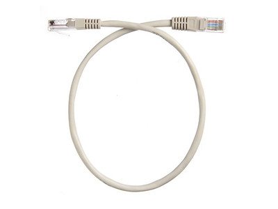 Патч-корд Technolink UTP4 cat 5е, 0,5м, ВС, LSZH, серый
