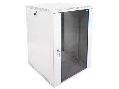 Шкаф телекоммуникационный настенный разборный (ЦМО) 15U, (600×650мм) (дверь стекло) ШРН-Э-15.650
