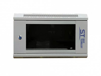 Шкаф телекоммуникационный настенный 19" 6U ST-NC6U01 с полкой (версия 2) (300х400х530мм)