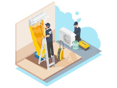Обслуживание и чистка кондиционера